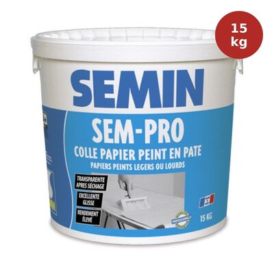 Colle papier peint en pâte SEM-PRO 15kg SEM00186
