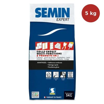 Colle-enduit multifonctions SEMIN 5kg SEM00275