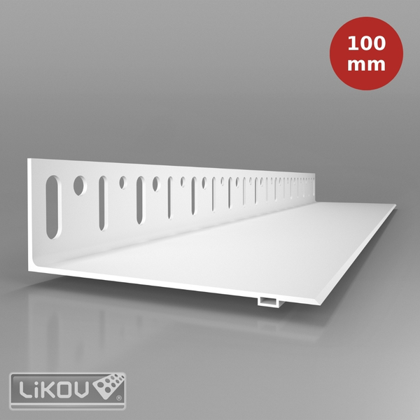 Profilé de socle PVC LW-L. Longueur 2,5ml - largeur 100mm LIK00087