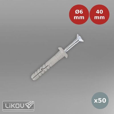 Chevilles à frapper support ITE polypropylène ZHH 06/40 LIK00112