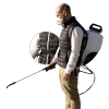 Industrial electric backpack sprayer with tank