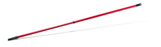 POLO RED - Telescopic steel pole with clamping screw.