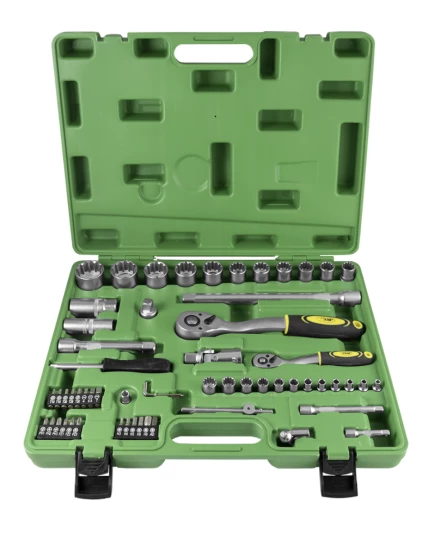 61 piece tool set  1/4 and 1/2 spline sockets