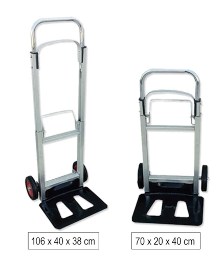 Foldable and expandable aluminum cart cap 90 Kg