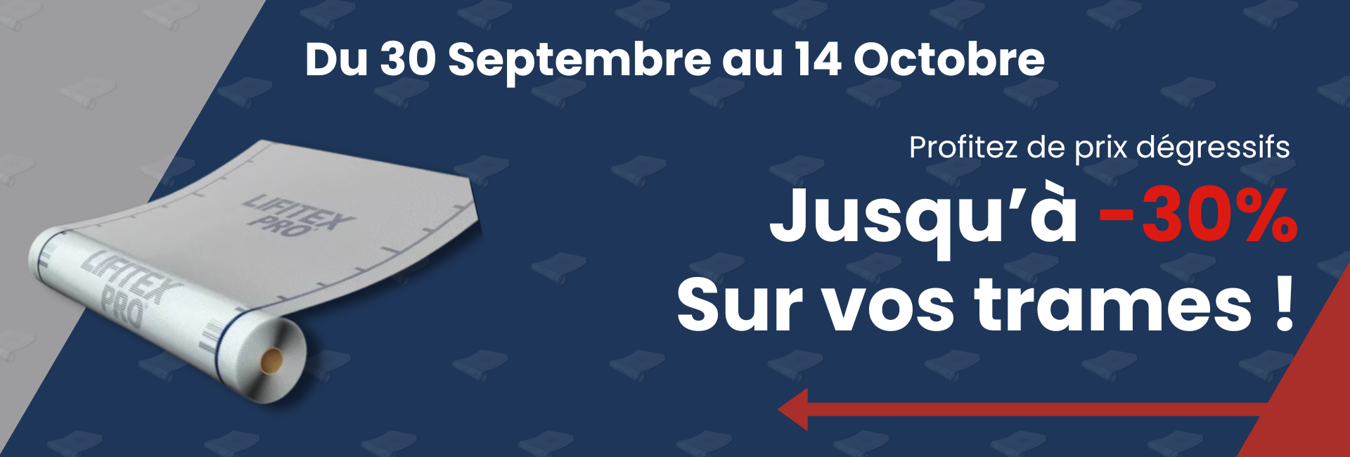 Trame d'armature jusqu'à -30% jusqu'au 14 octobre