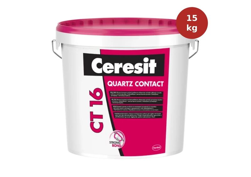 CT16 Quartz Contact CERESIT - Primaire d'accroche façade enduits ITE 15kg CER00004