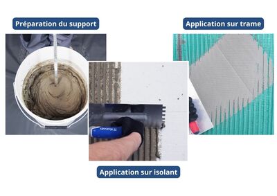 Mortier-colle &amp; sous-enduit armé CERESIT ZU 25kg CER00021