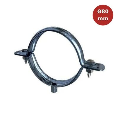 Collier descente EP 80mm en acier galvanisé EDI00011