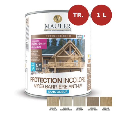 Protection bois incolore anti-UV Mauler 1L MAU00194