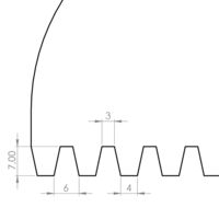 Couteau ITE cranté 60cm L'Outil Parfait OUT02238