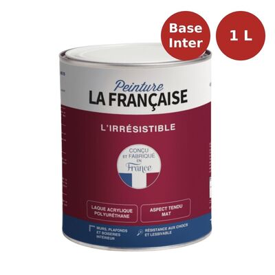 Laque mate acrylique menuiseries L'Irrésistible base intermédiaire 1L PLF00021