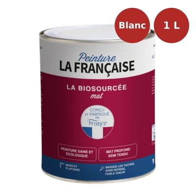 Peinture écologique La Biosourcée blanc 1L PLF00030