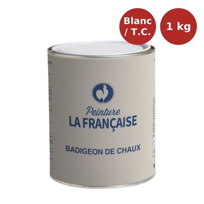 Badigeon de chaux 1kg blanc PLF00107