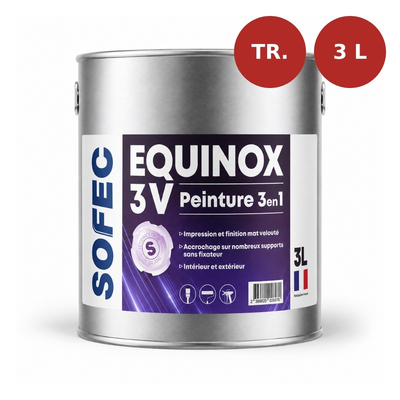 Peinture multisupport impression et finition Equinox 3V Transparent 3L PLF00178