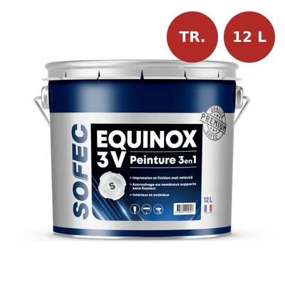 Peinture multisupport impression et finition Equinox 3V Transparent 12L PLF00179
