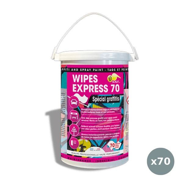 Lingettes nettoyantes graffiti Wipes Express 70 Scalp SCA00125