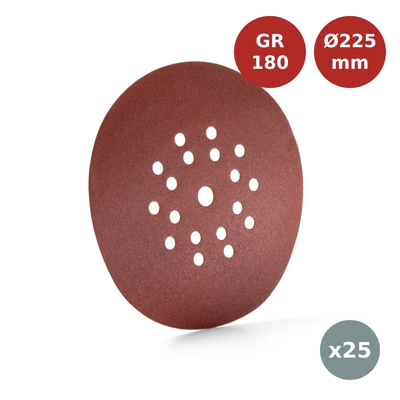 Disques abrasifs RoyalCut Ø225 mm Velcro GR180 SCH00163