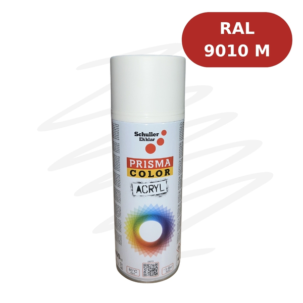 Aérosol Prisma Color Mat 400mL - RAL 9010M Blanc Cassé Mat SCH01646