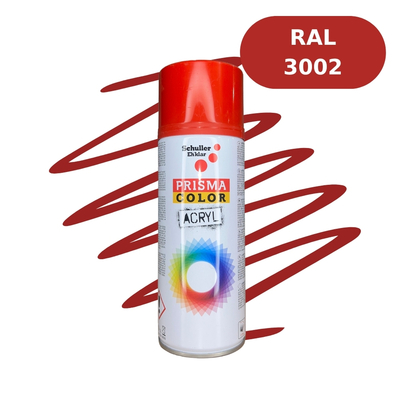 Aérosol Prisma Color 400mL - RAL 3002 Rouge Carmin SCH01649