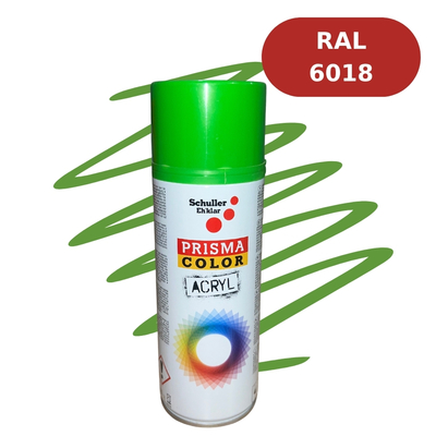 Aérosol Prisma Color 400mL - RAL 6018 Vert Jaune SCH01658