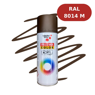 Aérosol Prisma Color Mat 400mL - RAL 8014M Brun Sépia Mat SCH01668