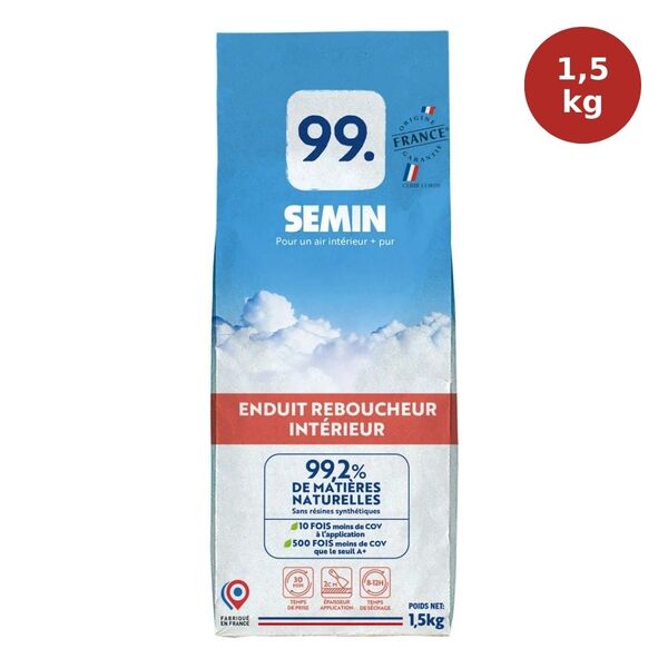 Enduit reboucheur naturel SEMIN 99 1,5kg SEM00086