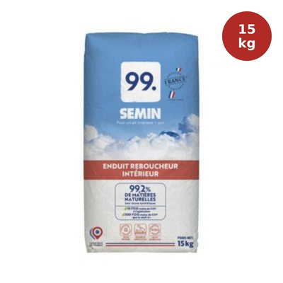 Enduit reboucheur naturel SEMIN 99 15kg SEM00088