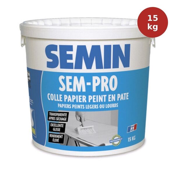 Colle papier peint en pâte SEM-PRO 15kg SEM00186