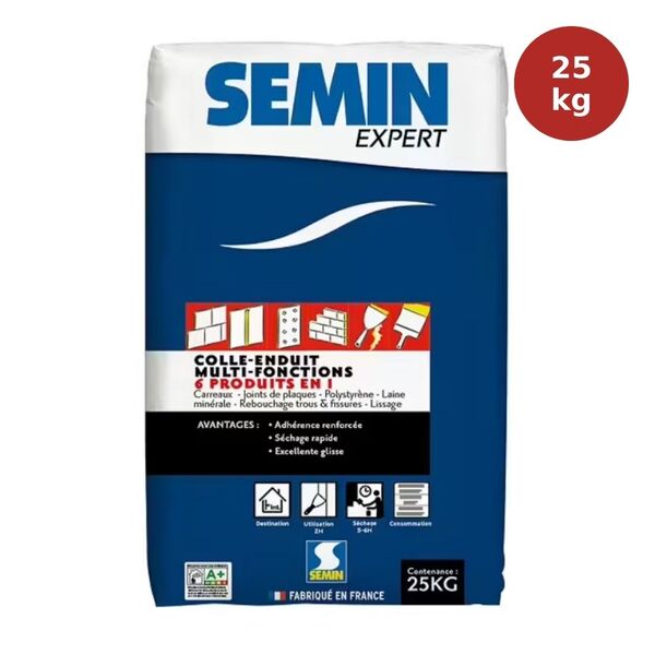 Colle-enduit multifonctions SEMIN 25kg SEM00276