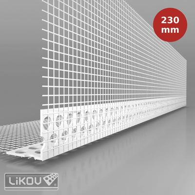 Cornière d'angle entoilée LK PVC 10x23. Longueur 2,5ml LIK00089